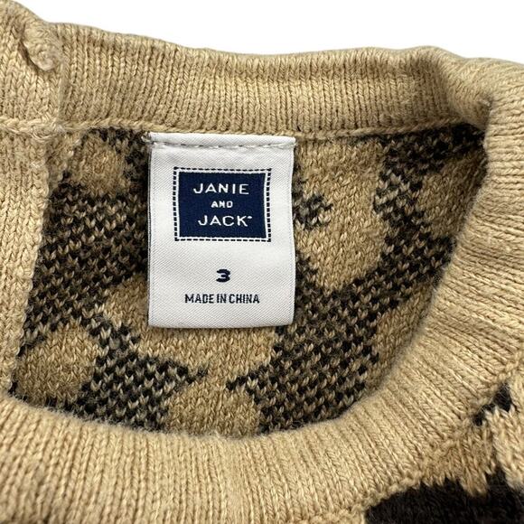 Janie and Jack Leopard Print Sweater Dress Size 3 - Picture 7 of 7